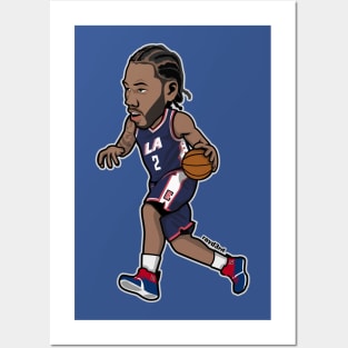 Kawhi Leonard LAC Cartoon Style Posters and Art